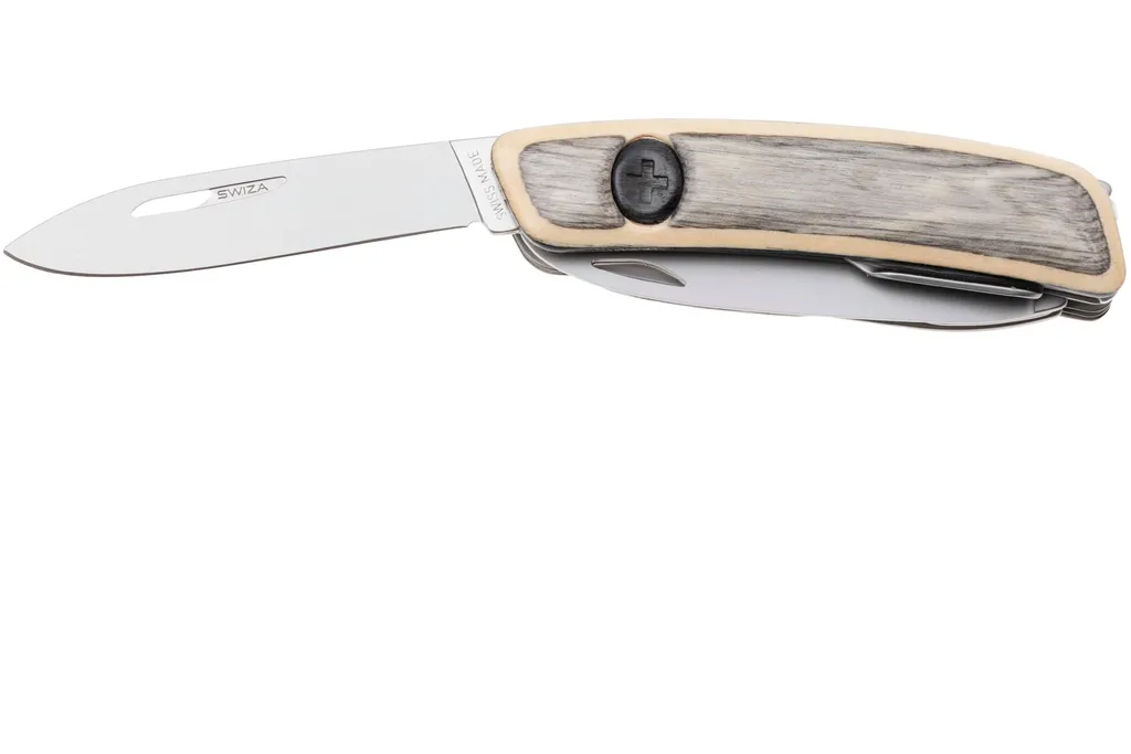 Swiza D09 R AM, KNR.0136.6520, Laminate White, couteau suisse, 9 outils