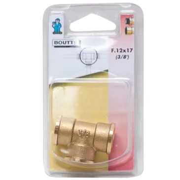 Té laiton f 12x17 sc 1110833 - BOUTTE