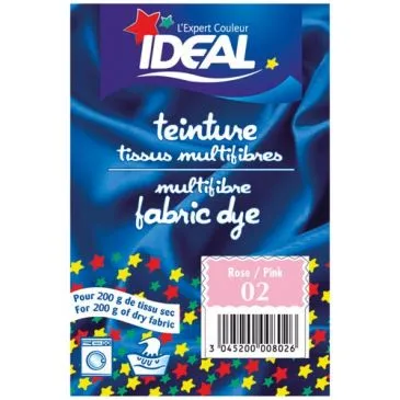 Teinture Idéal multifibres sachet 15g rose - IDEAL