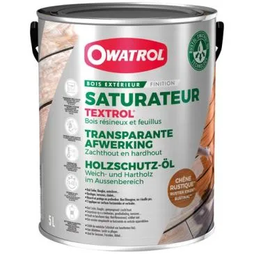 Textrol saturateur bois extérieur 5 L chêne rustique - OWATROL