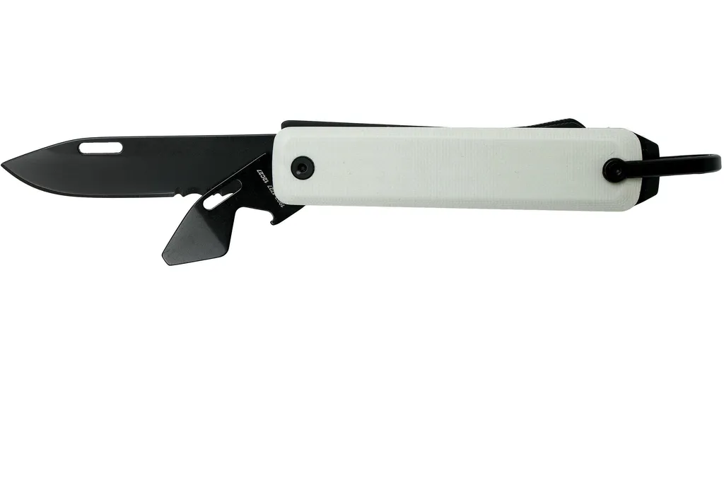 The James Brand Ellis, couteau de poche white G10 + black