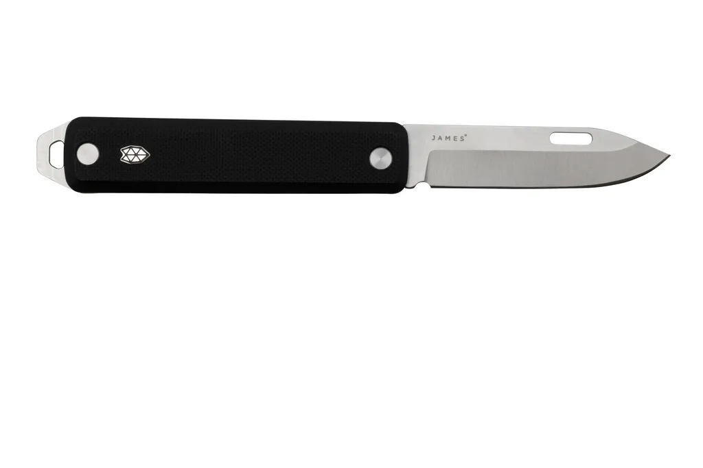 The James Brand The Ellis Slim, black G10, KKN125114-00, couteau de poche