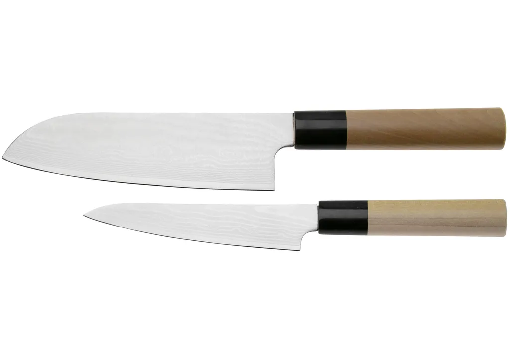 Tojiro Shippu acier damassé 63 couches, set de 2 couteaux