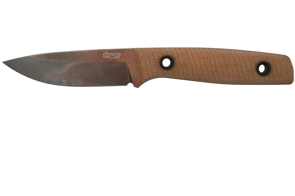TRC Knives Classic Freedom, M390 Apocalypse Finish, Natural Canvas Micarta, couteau outdoor