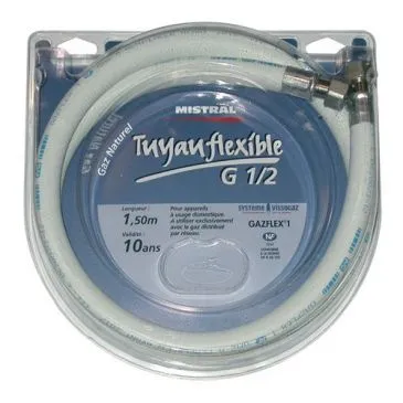 Tuyau gaz ville à visser - 1 m - MISTRAL GAZ