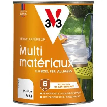 Vernis multi matériaux extérieur incolore mat 0.25l - V33