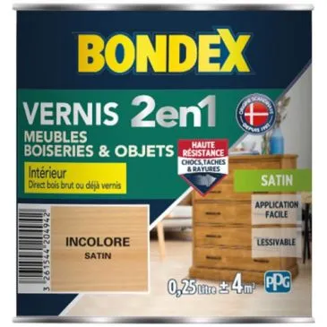 Vernis satin 250 ml incolore - BONDEX