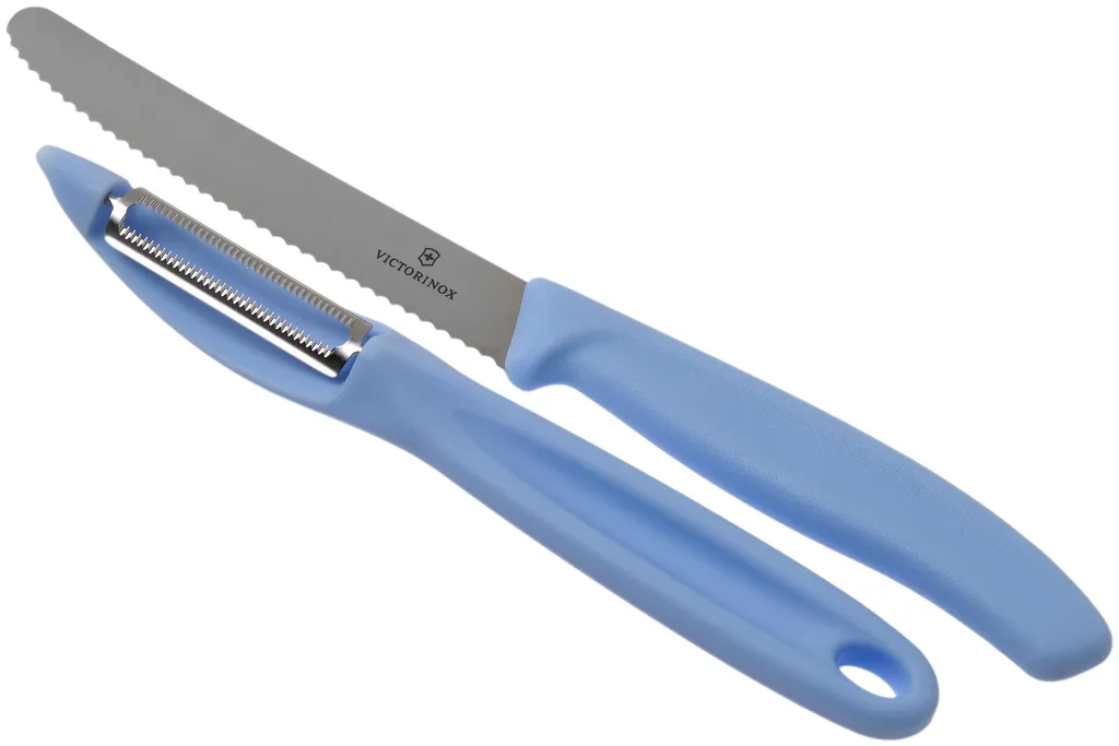 Victorinox SwissClassic 6.7116.21L22 set de couteaux à légumes 2 pièces, bleu