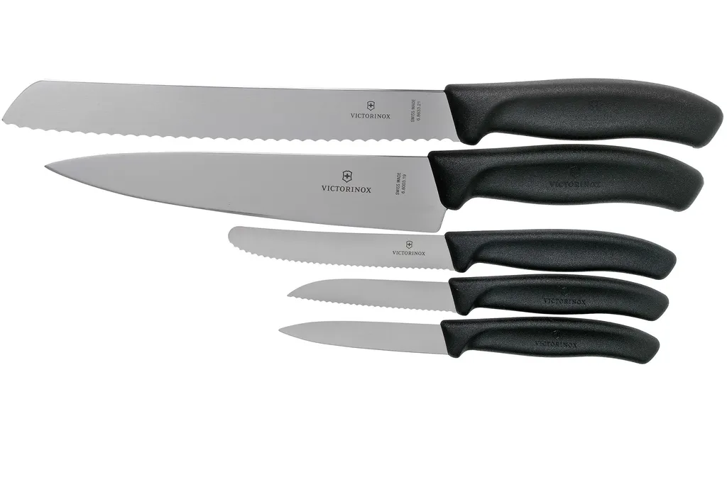 Victorinox SwissClassic 6.7133.5G set de 5 couteaux de cuisine, noir