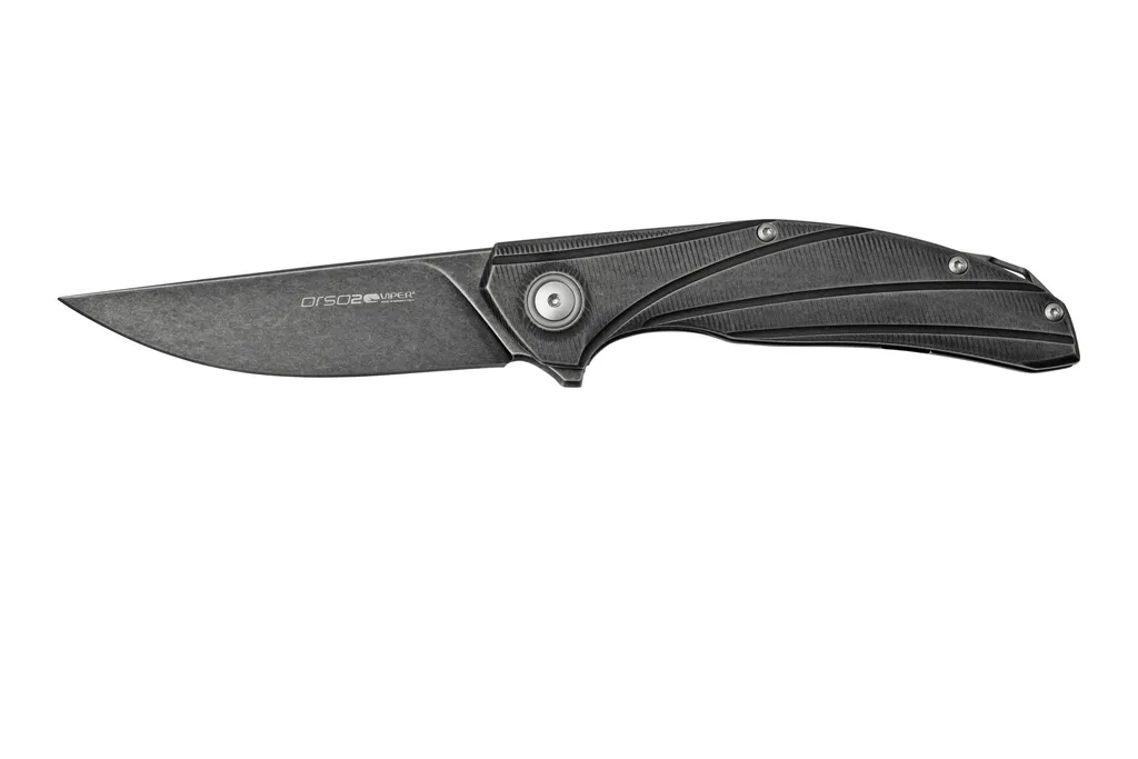 Viper Orso 2 V5997TI Black Stonewashed Titanium couteau de poche, Jens Ansø design