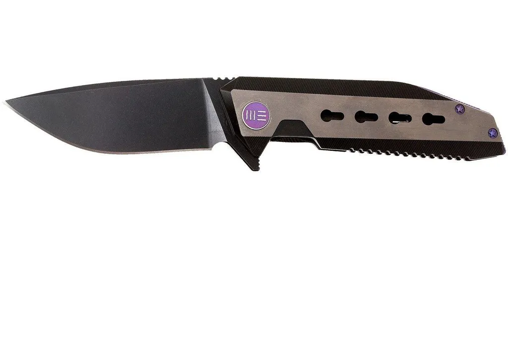 WE Knife 602C couteau de poche droppoint, blackwash
