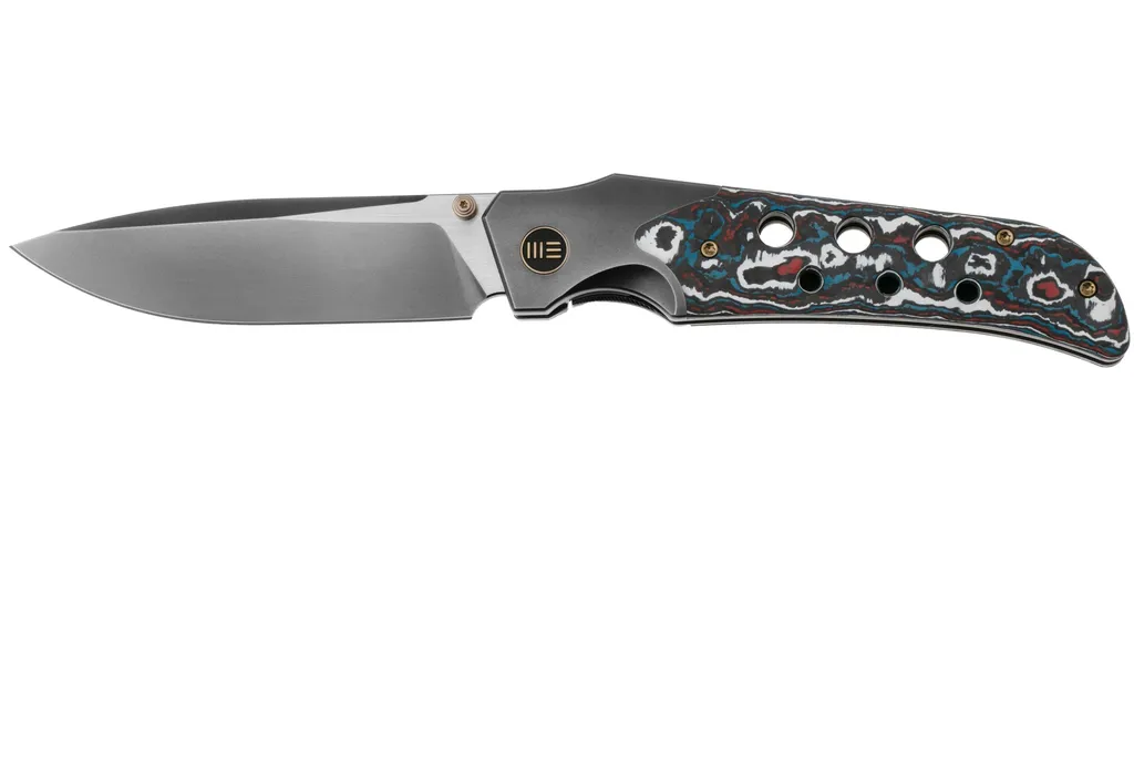 WE Knife Guthrie WE23072B-3 Grey Titanium, Nebula Fat Carbon Inlay, couteau de poche, Jason Guthrie Design