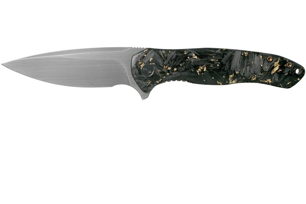 WE Knife Kitefin 2009A Gold Shredded Carbonfiber Limited Edition couteau de poche