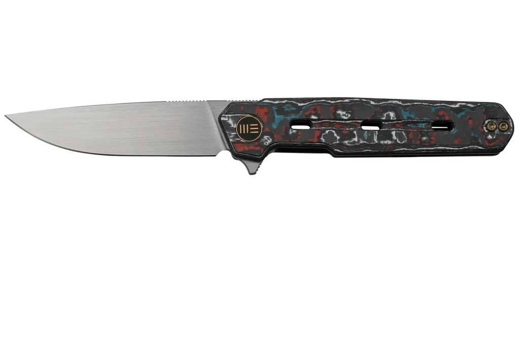 WE Knife Navo Nebula FatCarbon Carbon Fiber, Satin CPM 20CV WE22026-4 couteau de poche, Ostap Hel design