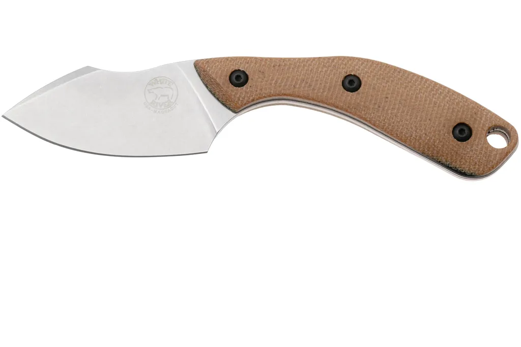 White River Knives Apex WRSS-APX-MNB Stonewashed Magnacut, Natural Canvas Micarta, couteau de chasse, Smith and Sons design