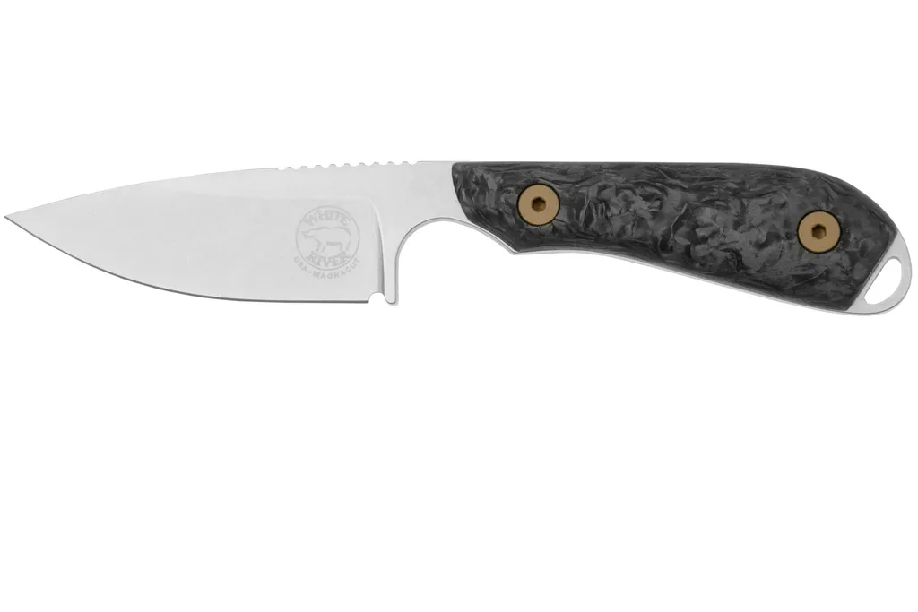 White River M1 Limited 2024, M1-LIM-2024 Stonewashed CPM MagnaCut, Carbon Fiber Burl, Limited Edition, couteau à lame fixe