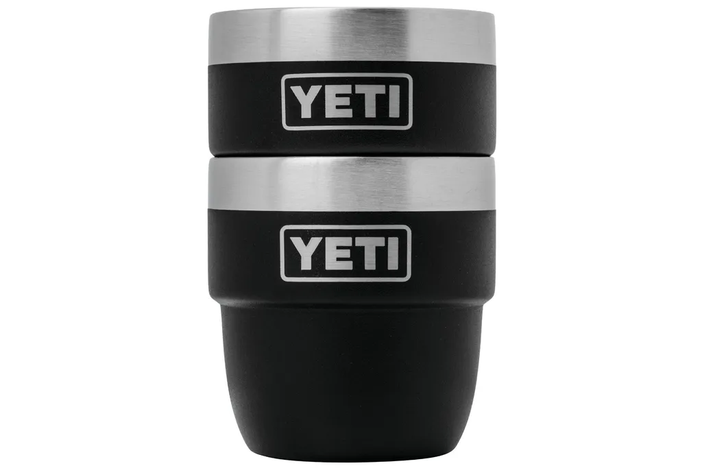 Yeti Rambler Stackable Espresso Cups 4oz, Black, gobelets isothermes empilables, 118 ml