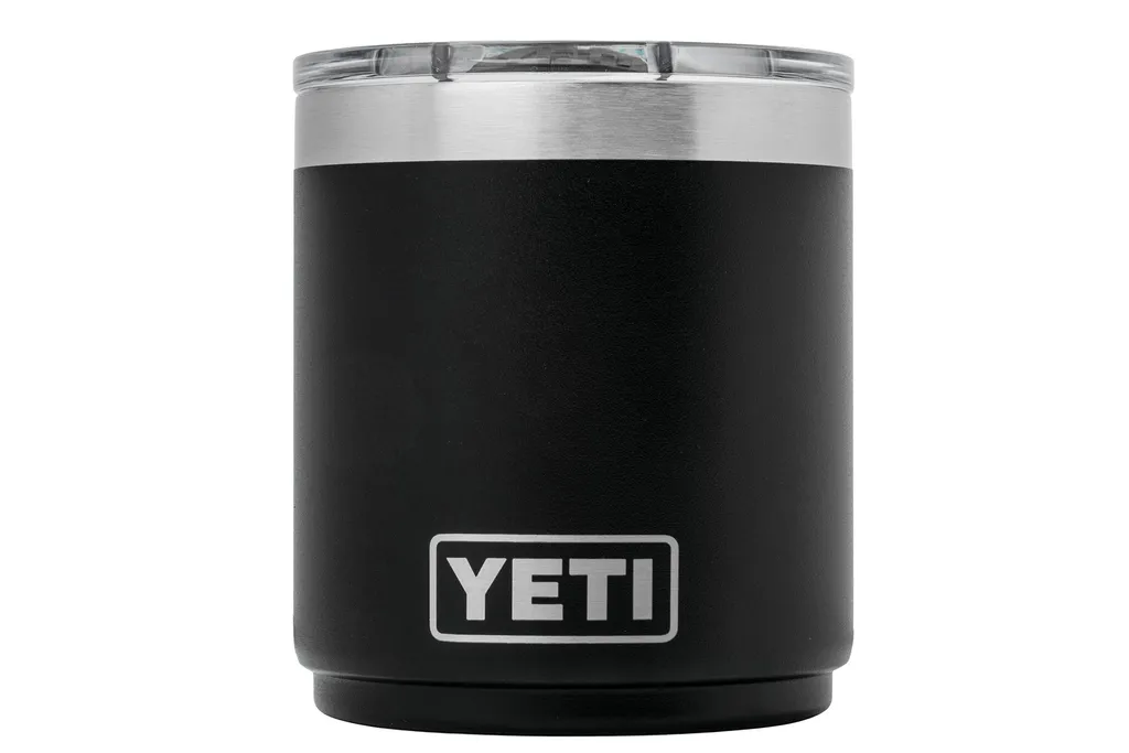 Yeti Rambler Stackable Lowball 10oz Mag Slider Lid, Black, gobelets isothermes empilables avec couvercle, 295 ml